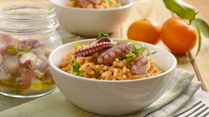arroz con pulpo - recetas faciles